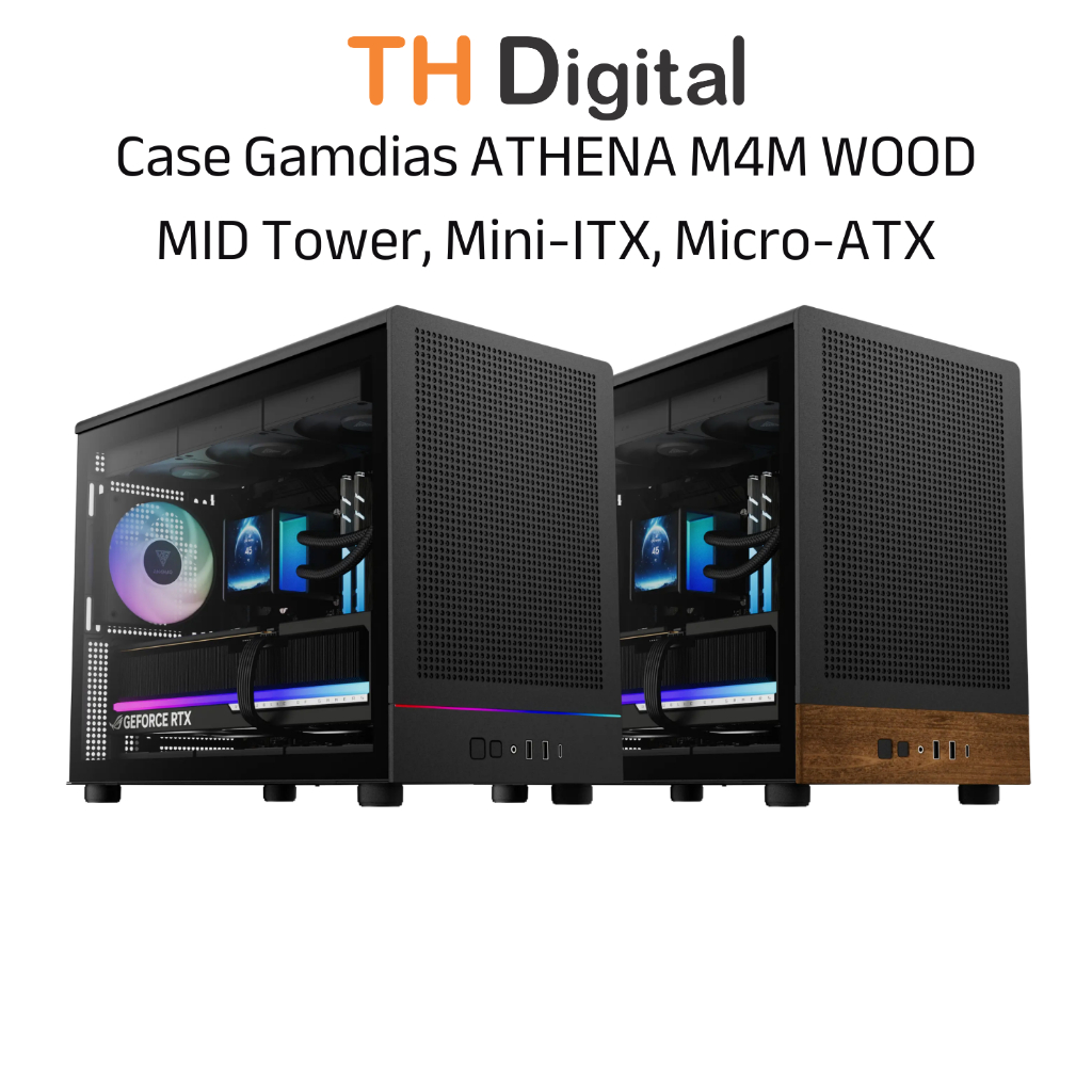 Case Gamdias ATHENA M4M WOOD MID Tower, Mini-ITX, Micro-ATX - Hàng ...