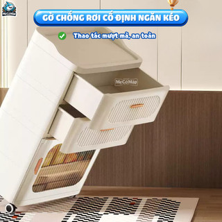 Tủ Đựng Đồ Nhiều Ngăn Tiện Lợi, Tủ Nhựa Thông Minh Kết Hợp Ngăn Tầng và Ngăn Kéo Hiện Đại, Tháo Lắp Dễ Dàng - HC23