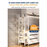 [iKEDE] Kệ bếp đa năng cao tầng cho góc siêu hẹp ngăn kéo trượt khung hợp kim nhôm cứng chịu tải lớn có bánh xe [VAT] — ảnh 7