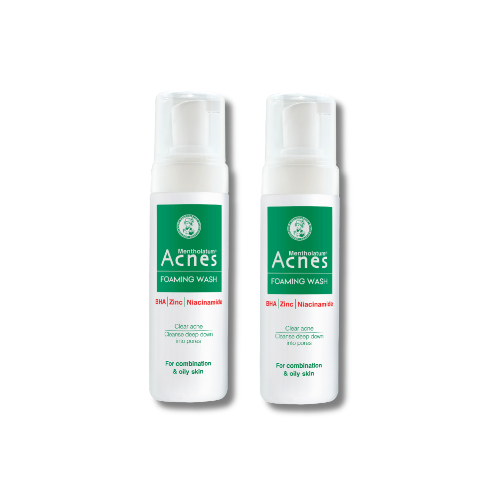 Combo 2 Sữa rửa mặt tạo bọt ngăn ngừa mụn Acnes Foaming Wash 150ml