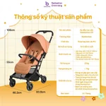 [New 2026] Xe Đẩy Cho Bé Baobaohao Z5, Xe Đẩy Gấp Gọn, Khoang Nằm Rộng, Bánh Xe Chống Xóc, Ngả Lưng Linh Hoạt. — ảnh 3