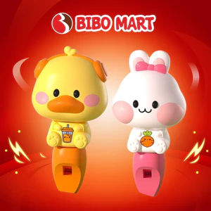 Đồ Chơi Thổi Còi Kèm Dây Đeo Cổ Hoạt Hình Dễ Thương Cho Bé - Bibomart