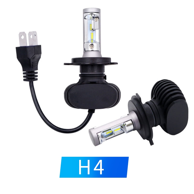 Cặp 2 Đèn Pha LED H4 H7 H1 H11 Siêu Sáng - Gắn Như Zin Cho Ô Tô & Xe Máy (9V-32V) 4000LM, IP65 Chống Bụi Nước