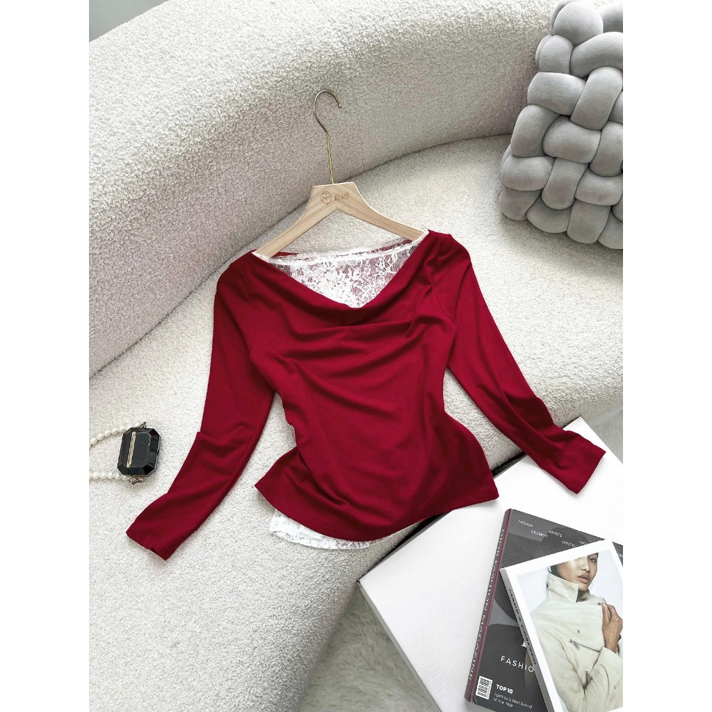 Áo Bigsize Nữ Tú Mỡ Áo Thun Bigsize Lệch Vai Phối Ren Thiết Kế Trẻ Trung Đi Chơi Đi Tiệc Đủ Size 45-80kg AT0098 | BigBuy360 - bigbuy360.vn