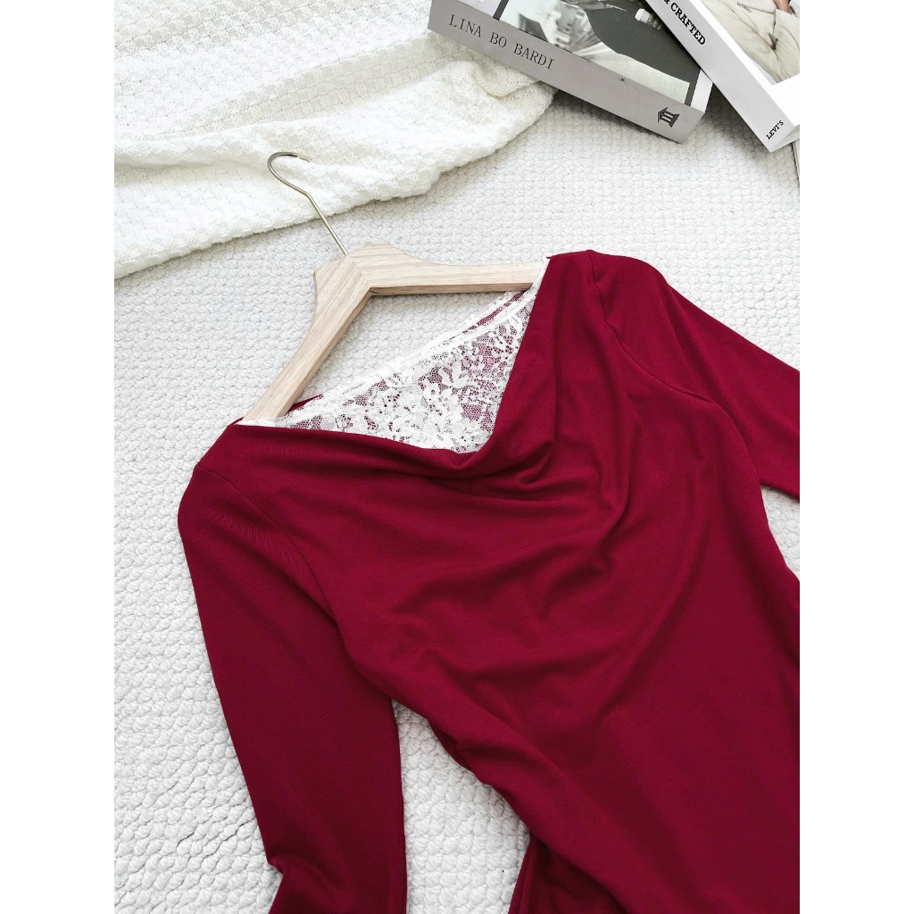 Áo Bigsize Nữ Tú Mỡ Áo Thun Bigsize Lệch Vai Phối Ren Thiết Kế Trẻ Trung Đi Chơi Đi Tiệc Đủ Size 45-80kg AT0098 | BigBuy360 - bigbuy360.vn