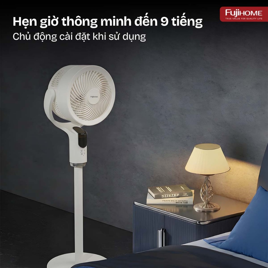 Quạt cây tuần hoàn không khí thông minh Nhập Khẩu FUJIHOME CFR04-VOICE, điều khiển giọng nói cao cấp