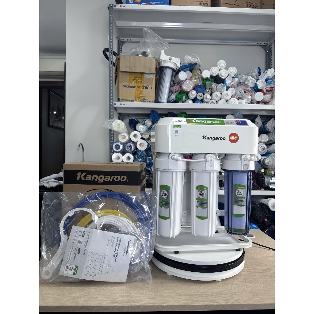 Máy lọc nước Kangaroo Hydrogen KG09K4-H1 , Thiết kế nhỏ gọn dễ dàng lắp đặt- Hàng chính hãng Kangaroo bảo hành 2 năm