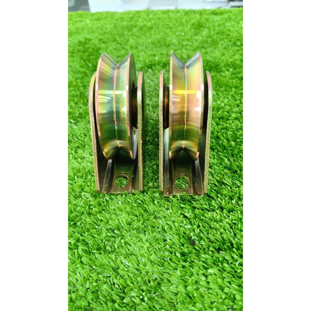 Bánh xe đơn cổng lùa ray V gắn âm 80