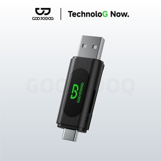 Đầu đọc thẻ nhớ TF/SD GOOJODOQ, cổng USB C, tốc độ 480Mbps, tương thích điện thoại Mac--Book