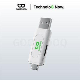 Đầu đọc thẻ nhớ TF/SD GOOJODOQ, cổng USB C, tốc độ 480Mbps, tương thích điện thoại Mac--Book