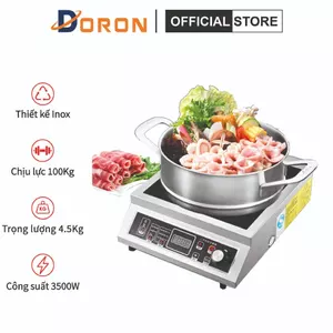 Bếp điện công nghiệp 3500W công suất cao, kiểm soát nhiệt độ, hẹn giờ chính xác
