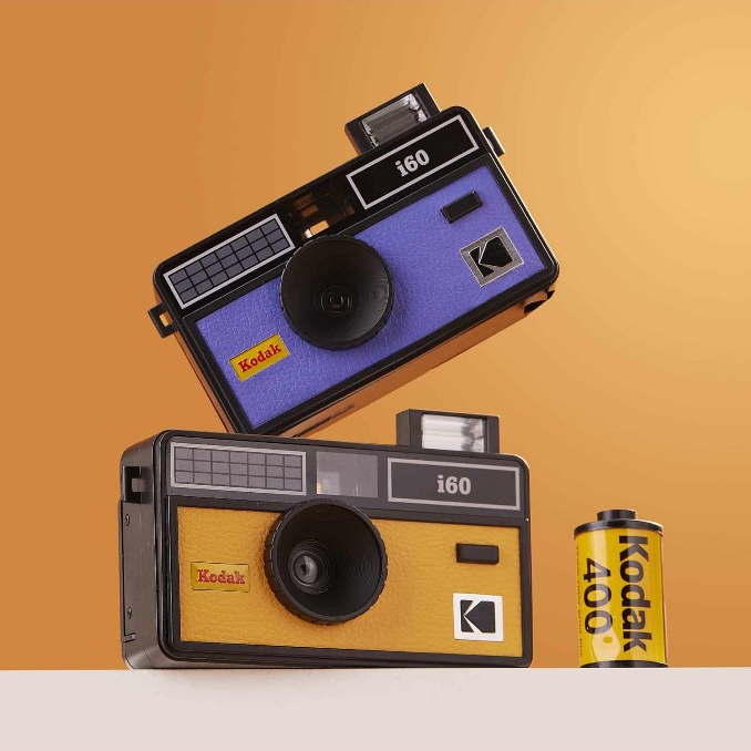Máy Ảnh Chụp Film Kodak I60 Phong Cách Retro, Tích Hợp Flash Pop Up, Bảo Hành Chính Hãng