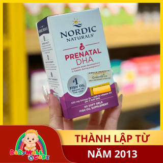 DHA Nordic Naturals Prenatal Cho Bà Bầu Phát Triển Thai Nhi 90 Viên | Babymall & Care