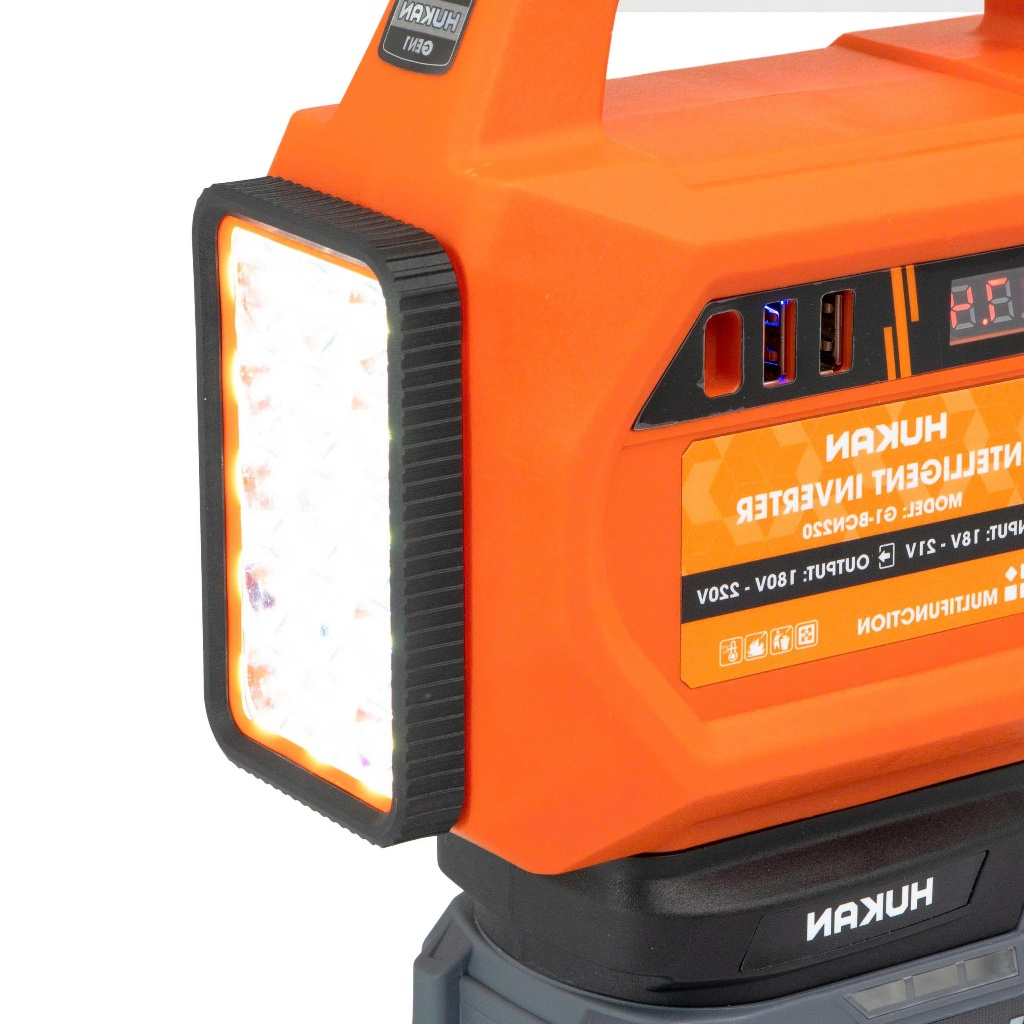 Thân đế chuyển đổi nguồn điện G1-BCN220, Chuyển 21v lên 220v, Đèn Led siêu sáng, Chân pin phổ thông