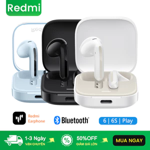 Redmi Tai nghe không dây Buds 6S Khử tiếng ồn chủ động Tai nghe nhét tai Bluetooth 5.3 với thời gian chơi 33 giờ