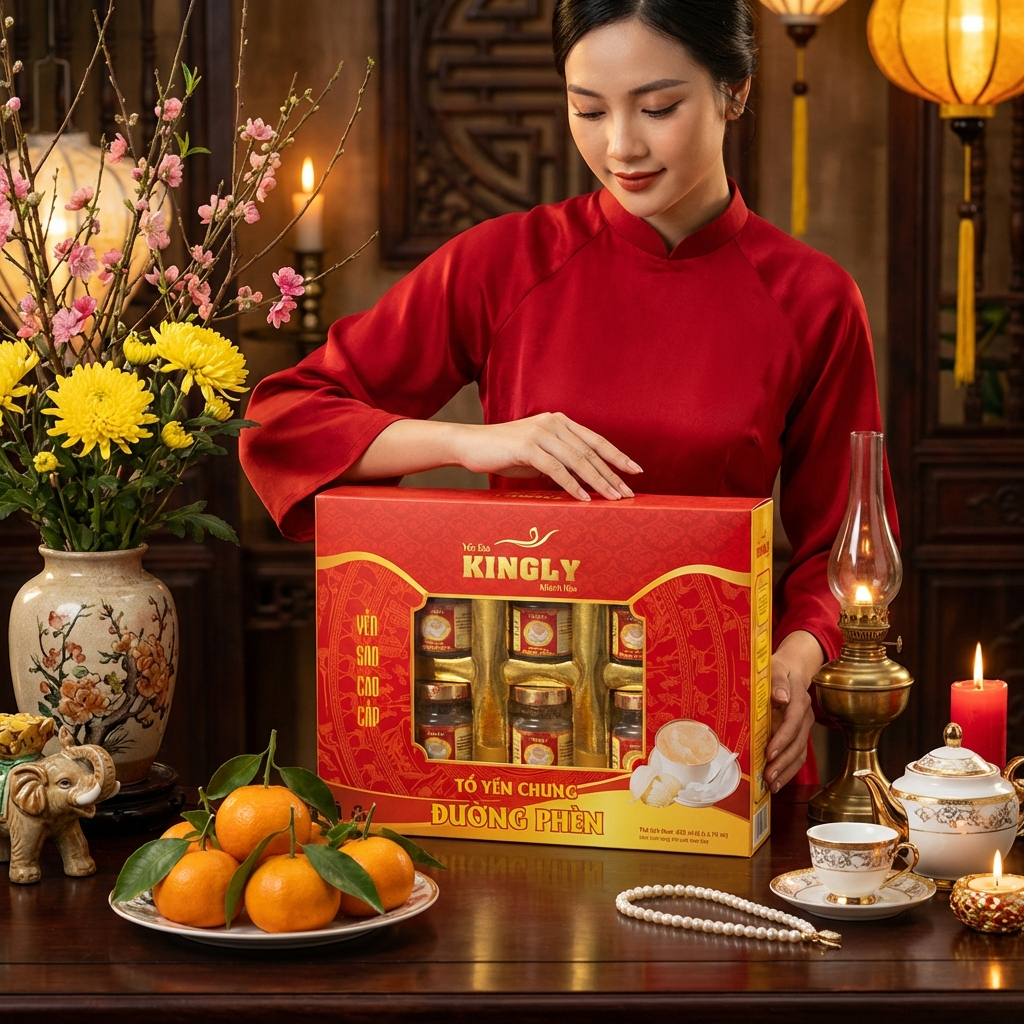 (Chính Hãng) Yến Chưng Sẵn - Yến Sào Cao Cấp Đường Phèn/Ăn Kiêng/Đông trùng hạ thảo 32% + Massage cầm tay đa năng - 70ml