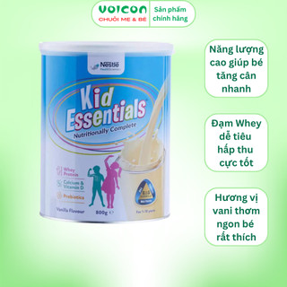 Sữa Bột Kid Essentials Nestlé Úc 800g Cho Trẻ Biếng Ăn Chính Hãng Từ 1 Đến 10 Tuổi