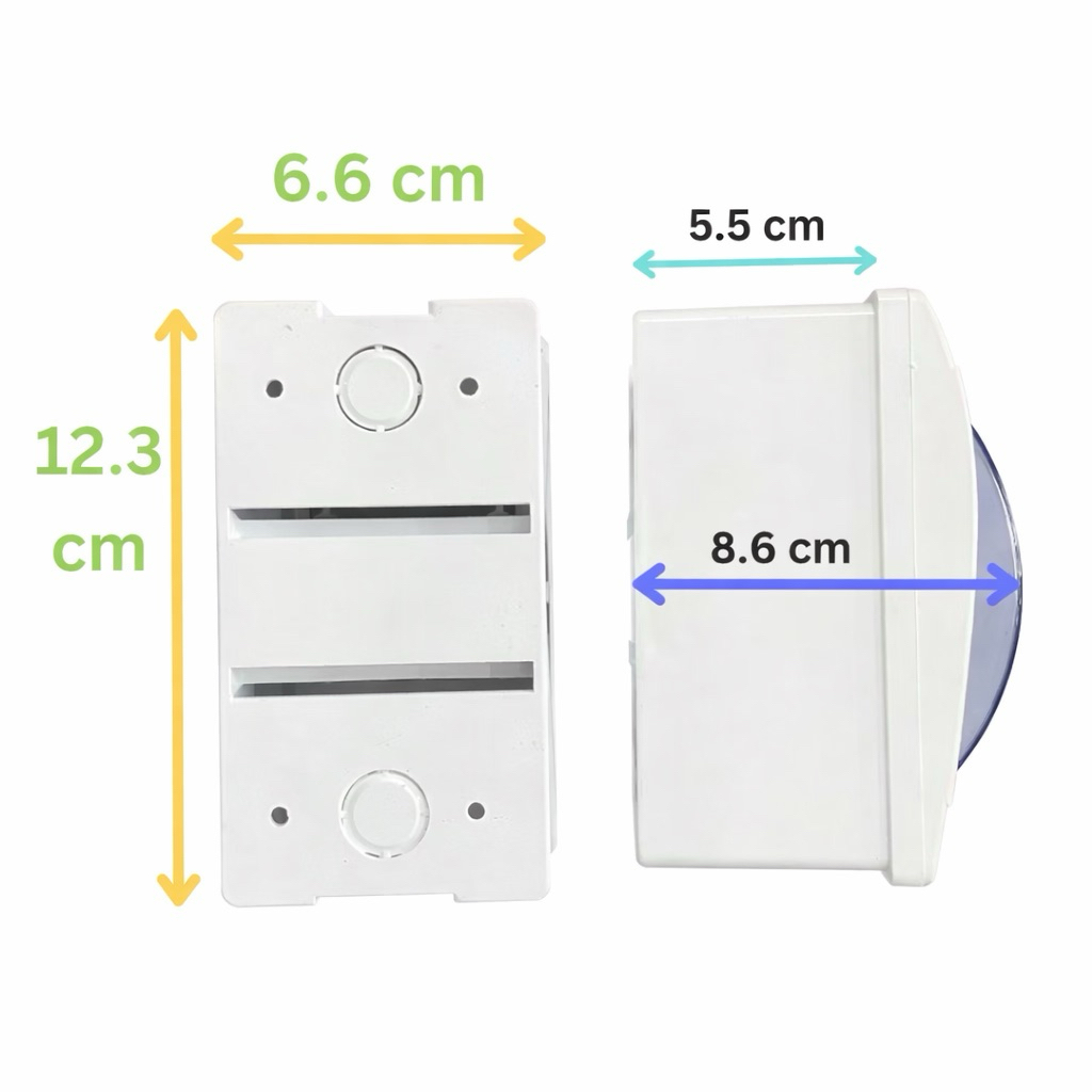 Hộp đựng APTOMAT MCB 2P RCBO Tiến Phát cao cấp có nắp  đậy trong suốt độ thẫm mĩ cao