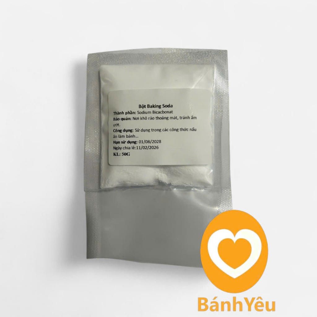 Baking soda (chính hãng) – dùng làm bánh (hộp nguyên / chia lẻ 50g)