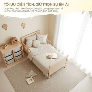 Nệm Foam American Cho Bé 1m5 1m6 – Đệm Ngủ Foam American Cho Trẻ Em Ngủ Riêng Gấp Gọn