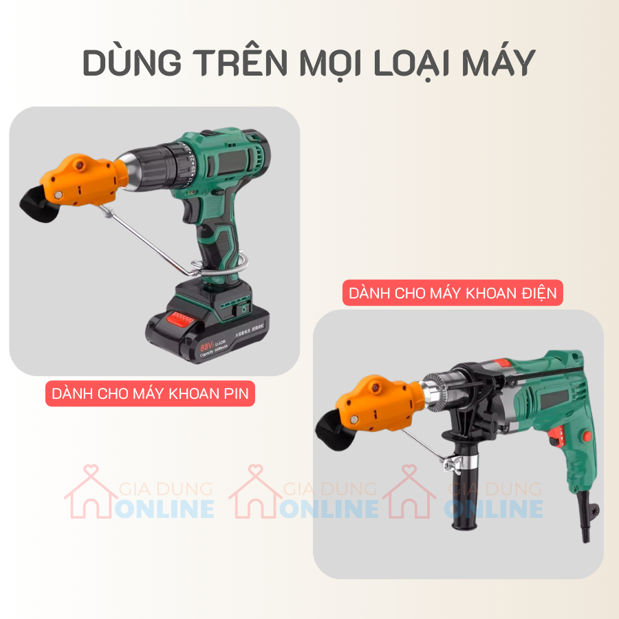 Đầu kéo cắt tấm tôn lưới kim loại tôn thép inox mỏng gắn máy khoan vít pin điện cầm tay