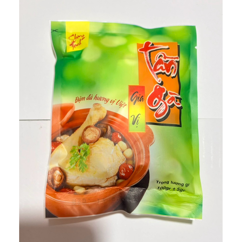 Gia Vị Tần Gà Chung Hạnh gói 100gr Đầy Đủ 9 Nguyên Liệu Gia Vị