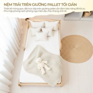 Nệm Foam American 1m8 Cho Bé Ngủ Riêng Nệm Trẻ Em Gấp Gọn Êm Ái Thoáng Mát Bền Đẹp