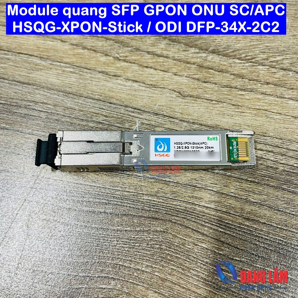 Module quang SFP GPON ONU SC/APC (HSQG-XPON-Stick / ODI DFP-34X-2C2 ...