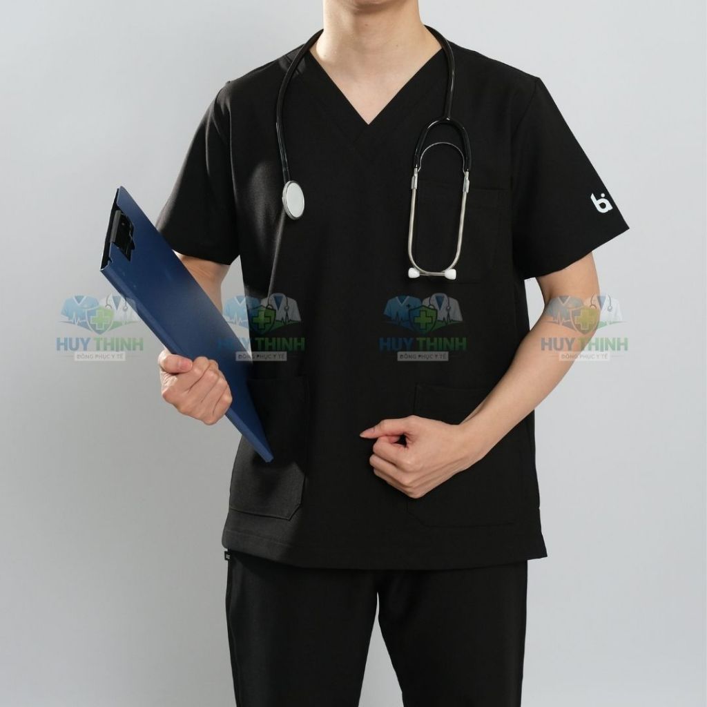 Bộ Scrubs Bác Sĩ Cổ Tim nhiều màu, Đồng Phục Y Tế Cao Cấp, Phòng Khám, Spa, Phòng mổ, Nha khoa, Điều dưỡng, Vải Cotton