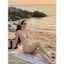 2Soonsumff Bikini 1 mảnh liền thân họa tiết chấm bị có đệm ngực không tay, bộ đồ bơi cao cấp sexy cho nữ