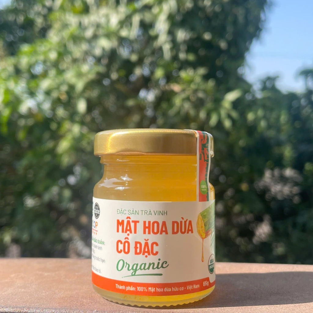 Mật Hoa Dừa Hữu Cơ Sokfarm Hũ 65g