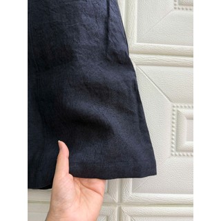 Quần 8 mảnh ống rộng 46cm Linen tưng washed. Lưng bán thun. JUNE LINEN #QD12