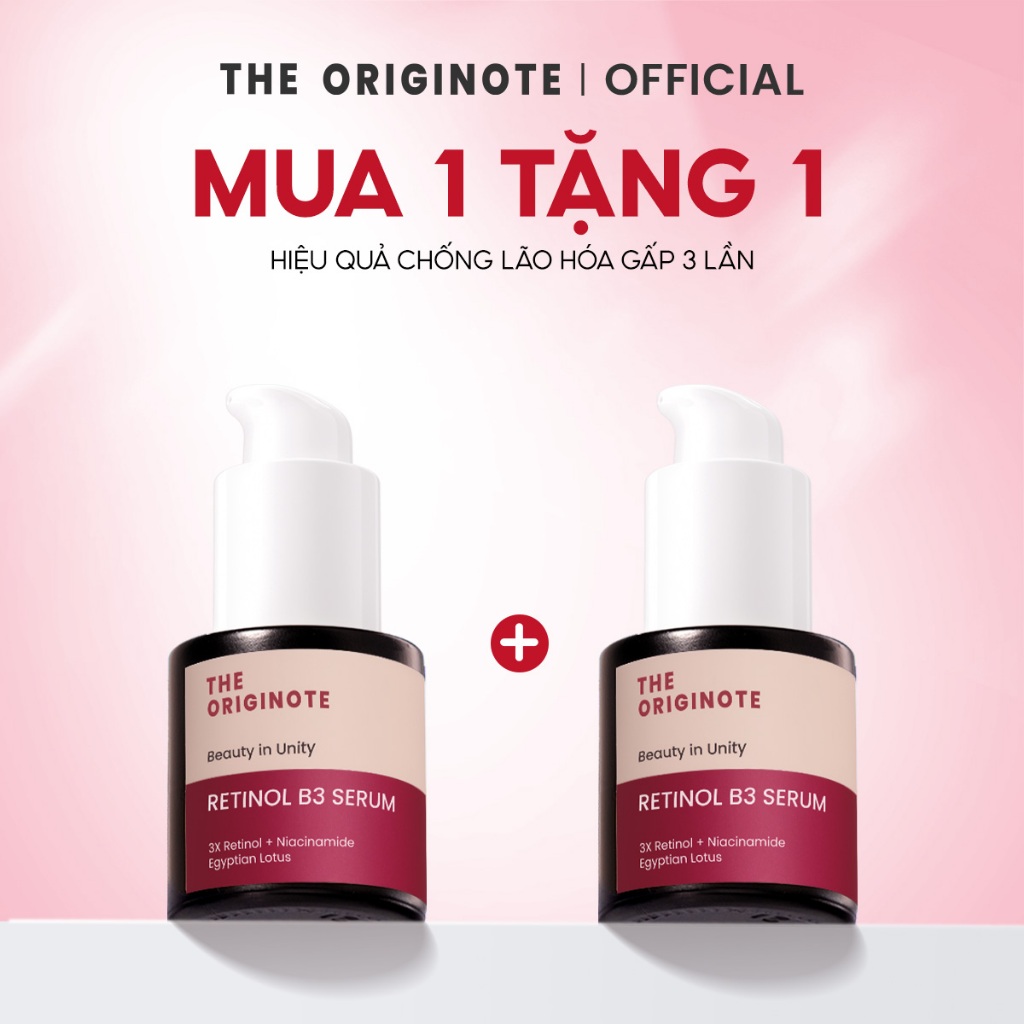 Retinol Serum The Originote dưỡng ẩm làm săn chắc làm đầy làm mịn màng đều màu da chống lão hoá tinh chất 20ml