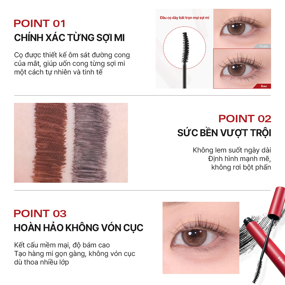[LIVESTREAM] <HSD 04.2027> Mascara làm dài và dày mi, không trôi BBIA Never Die Mascara Extreme 7g