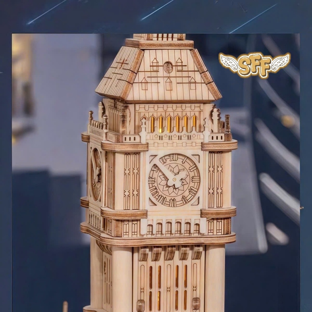 Đồ Chơi Lắp Ráp Mô Hình Gỗ 3D BIG BEN HL813