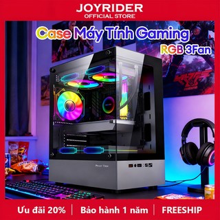 Vỏ Case máy tính JD-T8（ M-ATX, 3 Fans)  Thùng máy tính kính kích thước nhỏ gọn