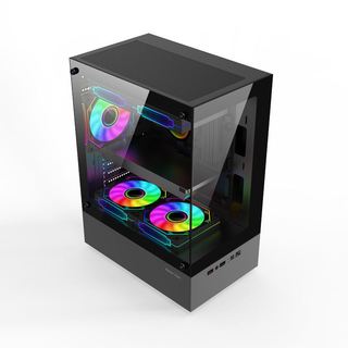 Vỏ Case máy tính JD-T8（ M-ATX, 3 Fans)  Thùng máy tính kính kích thước nhỏ gọn