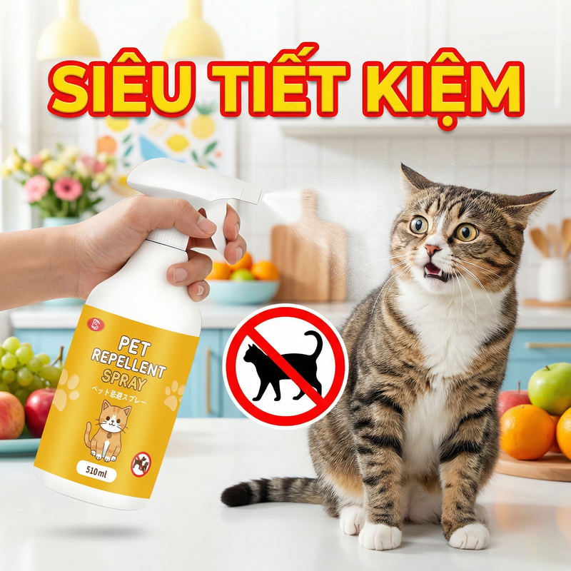 🐱🐶 Mèo và chó bỏ đi, nhà không còn vết cào! 🚫xịt đuổi mèo thuốc đuổi kiến thuốc xịt đuổi chó mèo 510ml