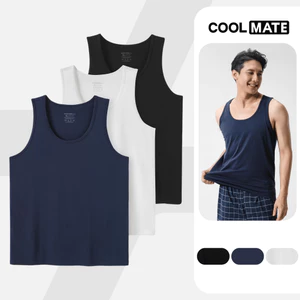 Combo Pack 3 Áo ba lỗ mặc nhà thoải mái, nhẹ, thấm hút tốt Coolmate