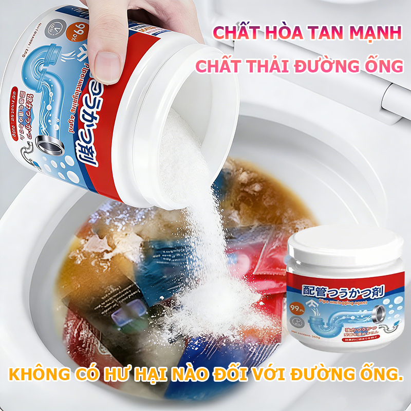 🔥COD【Chất thông cống】Thông tắc cống bồn rửa và bồn cầu, khử mùi nhanh chóng.Bảo vệ đường ống cống