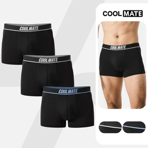 Combo 3 Quần Lót Nam Trunk Active Mesh Thoáng mát, Co giãn, Nhanh Khô - Coolmate