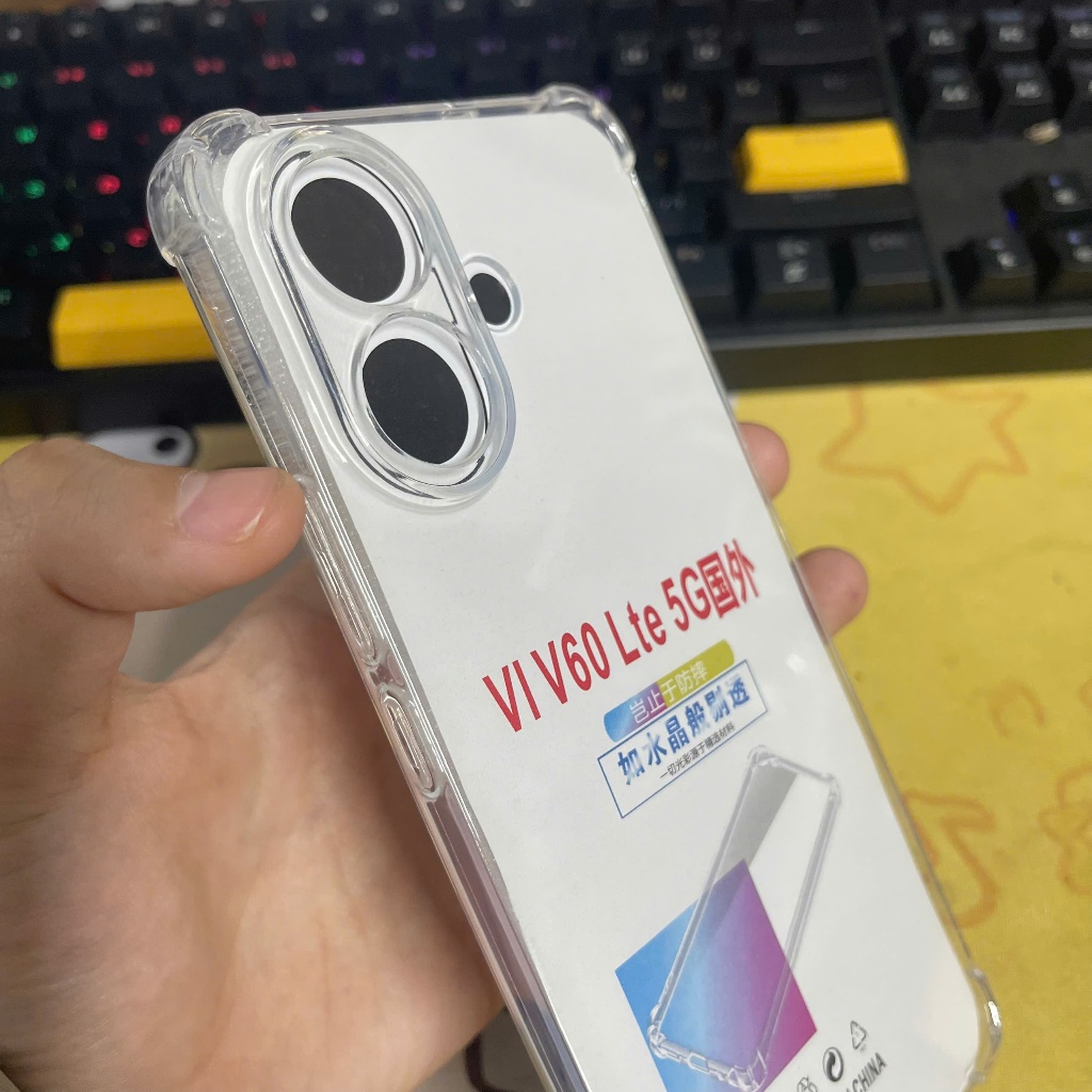 Ốp lưng Vivo V60 lite trong suốt silicon chống sốc bảo vệ cam điện thoại Vỏ bao đt BIBI