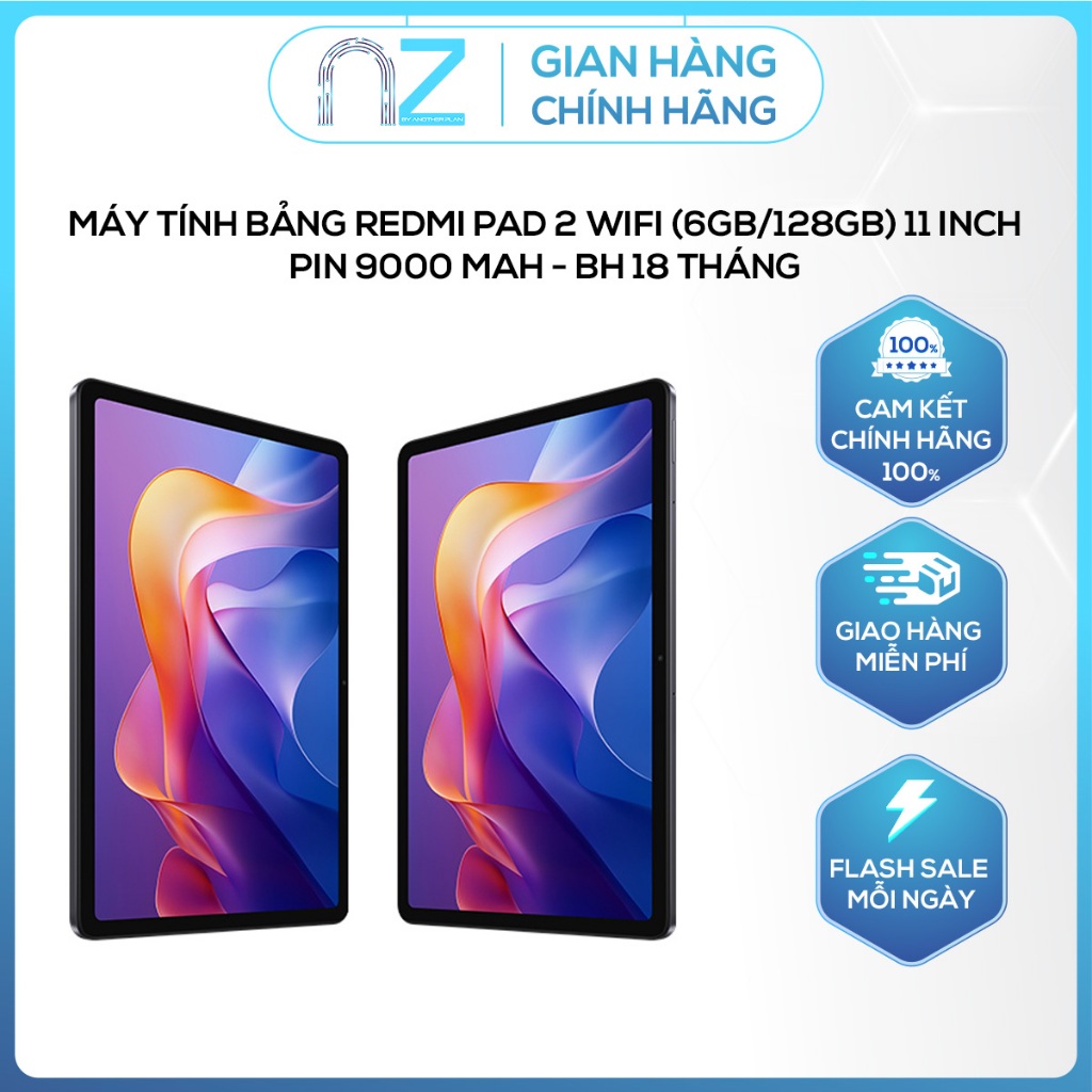Máy Tính Bảng Xiaomi Redmi Pad 2 Wifi 4GB/128GB – 6GB/128GB 11 inch – Pin 9000 mAh – BH 18 tháng