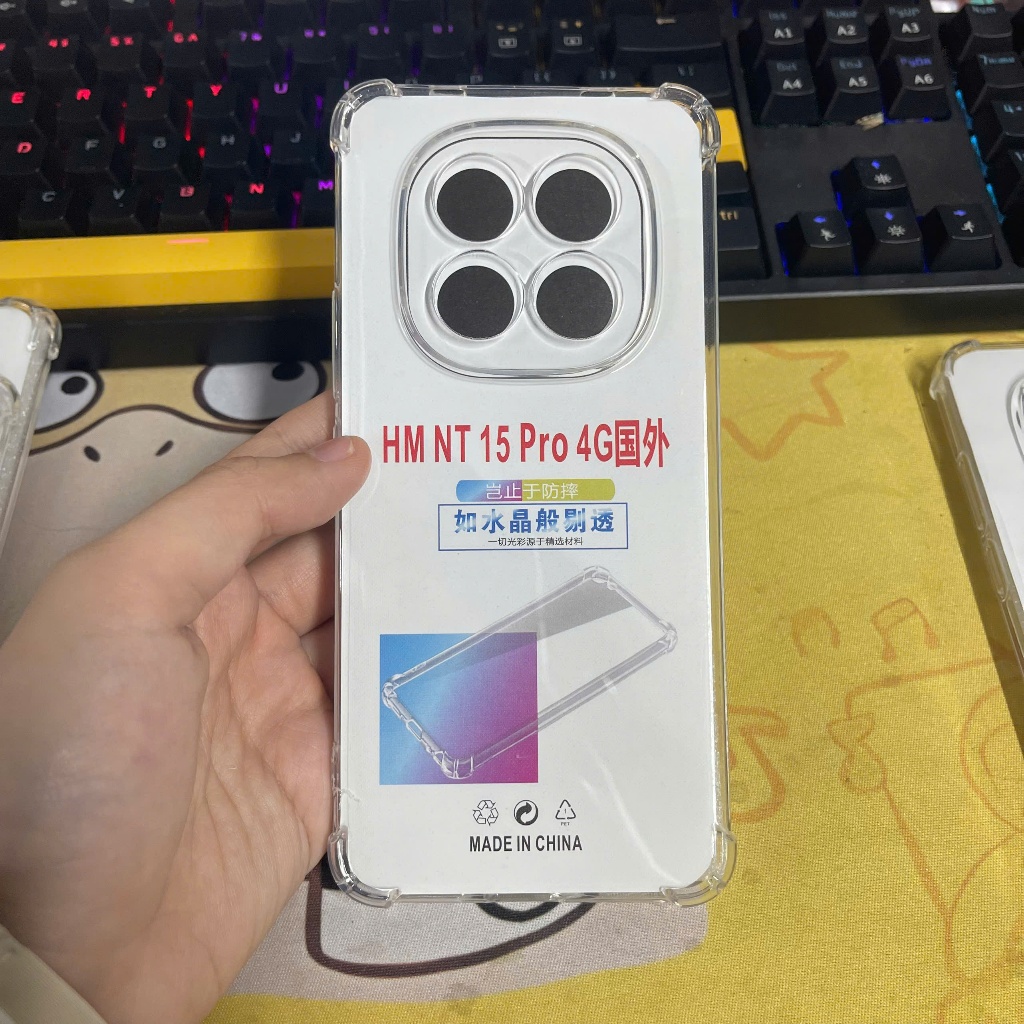 Ốp lưng Redmi Note 15, 15 Pro plus 4G 5G trong suốt silicon chống sốc bảo vệ cam điện thoại xm