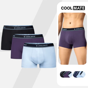 Combo Pack 3 Quần Lót Nam Cotton Compact co giãn, thoáng khi nhanh khô - Coolmate