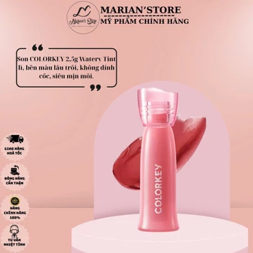 Son Kem Lì Colorkey Soft Matte Water Tint Bền Màu Lâu Trôi Siêu Mịn Môi