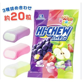 Kẹo Mềm Trái Cây Hi-Chew Morinaga Vị Cam Nho Dâu Táo Mềm Dẻo Nhân Trái Cây Đầy Màu Sắc