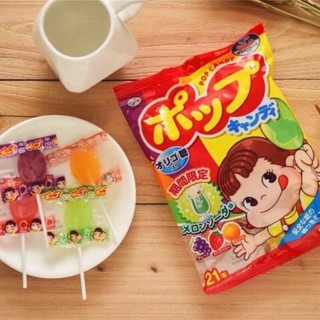 Kẹo Mút Trái Cây Fujiya Chống Sâu Răng Cho Bé Gói 20 Cây Vị Cam Dâu Nho Táo Xanh Thơm Ngon Hấp Dẫn
