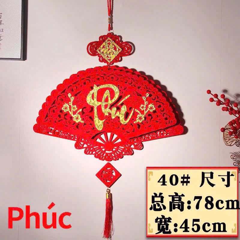 COMBO 3 QUẠT PHÚC LỘC THỌ TRANG TRÍ TẾT XUÂN 2026
