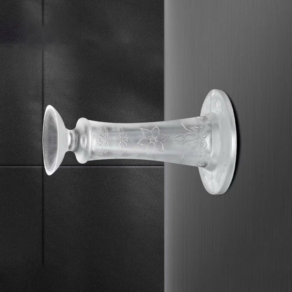 Chặn Cửa Silicone Dán Tường Trong Suốt Chống Va Đập, Chống Nước – Miếng Hít Cửa Hít Tường Siêu Bền